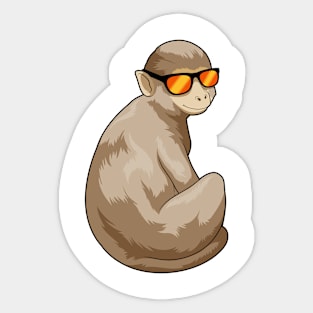 Monkey Sunglasses Sticker